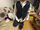 羅蒙男童西裝套裝春秋兒童禮服花童鋼琴演出服 雙排扣深灰色5件套 130 曬單實拍圖