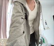 浪莎（LangSha）保暖上衣女加絨加厚高檔V領(lǐng)秋衣長(zhǎng)袖秋冬款內(nèi)搭修身保暖內(nèi)衣打底 黑色 一體絨保暖 均碼 (80-130)斤 曬單實(shí)拍圖