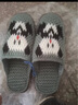 耀概冬季新款純手工鉤編織男女毛線(xiàn)拖鞋結婚出嫁居家鞋防滑耐磨成品鞋 灰色-熊貓 42-43 (適合39-40腳) 曬單實(shí)拍圖