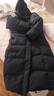 安踏三層速暖羽絨服丨長(cháng)款收腰鵝絨外套女款冬季防風(fēng)保暖連帽棉服 基礎黑-2 L (女170) 曬單實(shí)拍圖