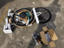 凤凰（Phoenix）山地自行车成人变速内走线铝车架单车24英寸24速传世5.8消光灰兰 实拍图