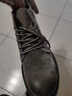 井邁馬丁靴男中幫復古工裝沙漠靴透氣軟底高幫翻毛男鞋春秋款戰術(shù)靴子 棕色【加絨款】 41 皮鞋碼 曬單實(shí)拍圖