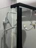 箭牌（ARROW） 淋浴房黑色钻石型浴室干湿分离不锈钢玻璃隔断家用玻璃门平开门 900*900 不锈钢【1499】现货 实拍图
