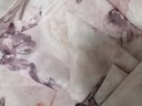 百圖betu女裝秋季新款T恤圓領(lǐng)蝴蝶印花長(cháng)袖上衣網(wǎng)布T恤女2407T14 粉紅 L 曬單實(shí)拍圖