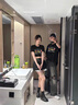 love legend(兩件裝)情侶裝短袖t恤上衣夏季新款百搭一長(cháng)一短男女半袖衣服 一長(cháng)一短  白色+白色 M 男+女S 曬單實(shí)拍圖