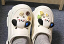 鉑吶苓洞洞鞋女夏季新款外穿夏季沙灘可愛(ài)增高厚底踩屎感包頭韓版涼拖鞋 白色流汗狗【38-39】 曬單實(shí)拍圖