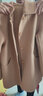 皮爾卡丹（pierre cardin）秋冬雙面羊絨大衣女中長款娃娃領直筒小個子純羊毛呢外套 駝色 L 曬單實拍圖