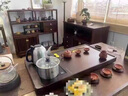 花梨木實木茶盤整塊原木全自動套裝一體家用茶臺排水茶具托盤 茶盤+越一A21+85*47*4.5cm 曬單實拍圖