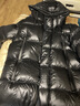 高梵黑金鵝絨服先鋒3.0亮面六格羽絨服男士冬裝厚外套 黑色 XL 曬單實(shí)拍圖