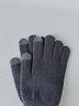 貓人手套冬季保暖針織手套男士加厚仿駝絨觸屏防風(fēng)皮質(zhì)腕口防寒男手套 黑色 曬單實(shí)拍圖