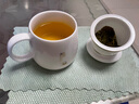 唐豐（TANGFENG）白瓷茶杯三件套茶水分離杯帶蓋泡茶杯會議杯陶瓷水杯茶具伴手禮盒 福字龍蛋杯(禮盒裝) 曬單實拍圖