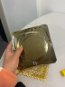 晶不凡 水晶玻璃烟灰缸时尚创意个性礼品大号定制烟灰缸客厅欧式烟缸 金色款 15cm 实拍图