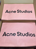 Acne Studios 男女同款 純色流蘇羊毛保暖圍巾披肩外搭CA0209 粉藍色 曬單實(shí)拍圖