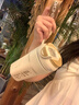 Next Kiss英國聯(lián)名咖啡杯便攜不銹鋼新款保溫水杯女款高顏值吸管手提雙飲杯 雅致金 450ml 曬單實(shí)拍圖