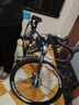 永久自行車(chē)公路車(chē)成人男女變速雙碟剎白黑青少年賽車(chē)彎把城市騎行單車(chē) 銀灰【大刀圈】輻條輪-店長(zhǎng)推薦 700c【適合身高：155-180cm】 30速【騎行競(jìng)速】 曬單實(shí)拍圖