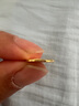 明牌珠寶七夕禮物足金5G優(yōu)藝金黃金玫瑰紋章ROSE吊墜項墜女AFC0636工費300 足金吊墜 約1.61克 曬單實拍圖