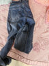 真维斯（Jeanswest）牛仔裤男夏季薄款冰丝修身直筒高端潮牌2024新款男士休闲长裤子男 蓝色【薄款】 31码(2尺4) 实拍图