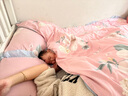 舒貝怡2條裝嬰兒高腰褲秋冬兒童護(hù)肚褲子夾棉保暖寶寶秋褲 黃色80CM 曬單實(shí)拍圖