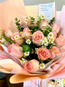 爱在此刻鲜花粉玫瑰小清新花束真花送女友老婆生日礼物同城配送 晒单实拍图