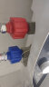 SKOK 海尔电热水器防电墙通用型小厨宝冷热水防火墙专用黄铜接头一对 红蓝隔电墙1对 实拍图