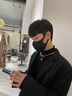 花花公子（PLAYBOY）西裝外套男英倫雅痞男裝dk休閑春秋款痞帥感oversize西服上衣 黑色(強烈) L 曬單實拍圖