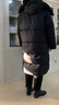 鴨鴨（YAYA）極寒羽絨服女款2025秋冬新品長款過膝加厚連帽時尚休閑保暖外套FL 黑色 S (155) 曬單實拍圖