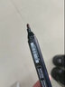 得力（deli）粗頭物流油性快干記號筆加粗雙頭防水大頭筆馬克筆勾線(xiàn)筆 辦公用品 【不易褪色】黑色-20支 6881 曬單實(shí)拍圖