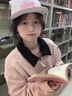 DAVEY MODE美式復古粉色棒球服外套女裝春秋季2025早秋新款寬松休閑夾克上衣 粉紅色【zt】 M (160) 曬單實(shí)拍圖