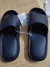 名創(chuàng  )優(yōu)品（MINISO）氣墊四季男女士居家拖鞋輕便軟彈浴室防滑拖鞋厚底踩屎感鞋子夏天 男士-灰色(43-44碼) 曬單實(shí)拍圖