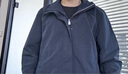 諾帝卡（NAUTICA）【單件直降】男裝春夏新款防輕濺水挺闊藏帽薄外套夾克男JO4101 藏青4NV M 曬單實(shí)拍圖