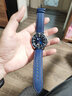 靚美萊適配泰格豪雅賽車(chē)F1海灣石油 競潛 卡萊拉 歐米茄海馬 勞力士水鬼防水尼龍帆布真皮底手表帶配件男 藍色橙線(xiàn) 銀色針扣 22mm表帶寬度 曬單實(shí)拍圖