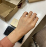 周六福（ZLF）黄金戒指女足金创意波纹素圈戒指车花细圈个性指环 计价 13号 - 0.75g 实拍图