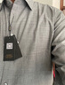 雅戈爾【30%可機洗羊毛】襯衫男長(cháng)袖秋冬抗皺去磷工藝保暖襯衣商務(wù)休閑 淺灰 43 曬單實(shí)拍圖