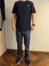 諾帝卡（NAUTICA）【單件直降】男裝春夏新款舒適親膚透氣涼感休閑短袖圓領(lǐng)T恤男 TE4101藏青4NV M 曬單實(shí)拍圖