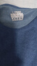 寶娜斯（BONAS）保暖內衣男士秋衣秋褲羊絨蠶絲秋冬保暖套裝圓領(lǐng)綿毛衫磨毛淺絨 山羊絨蠶絲藍色男 L 曬單實(shí)拍圖
