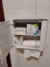 非非猫卫生间纸巾盒厕所纸巾架厕纸盒壁挂免打孔防水卷纸筒抽纸盒厕纸架 白色 实拍图