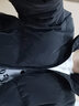 太平鳥(niǎo)男裝 羽絨服男短款冬季黑色潮流立領(lǐng)寬松面包服 黑色（闊型) M 曬單實(shí)拍圖