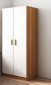 森普顿 衣柜卧室平开门衣柜实木组合现代简易简约板式家用柜子收纳衣橱 两门主柜+顶柜（80*50*220cm） 实拍图