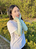 溪谷幽幽冰絲防曬袖套女寬松袖夏季手套手袖護臂開(kāi)車(chē)套袖薄款防紫外線(xiàn)冰袖 日系螺紋冰絲1雙【抹茶綠】 曬單實(shí)拍圖