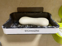 雙慶（ShuangQing） 免打孔肥皂盒置物架瀝水香皂盒壁掛式肥皂架子浴室香皂架廁所香皂盒香皂托盤(pán) 【瀝水肥皂架/帶掛鉤】?jì)蓚€(gè)裝 曬單實(shí)拍圖