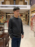 萊克斯頓【商場(chǎng)同款】男裝春季時(shí)尚休閑羊毛衫圓領(lǐng)針織衫打底上衣深灰色L 曬單實(shí)拍圖