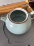 唐豐李學(xué)級汝窯茶具套裝家用高端禮品功夫茶杯泡茶壺整套春節(jié)伴手禮品 天縹施瓢套組12頭（禮盒裝） 1件 曬單實拍圖