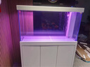 森森（SUNSUN）2024年新品森森魚(yú)缸客廳大型玻璃水族箱招財家用底濾免換水魚(yú)缸 珍珠白 平蓋款長(cháng)119*寬35*缸高72/柜高80cm 曬單實(shí)拍圖
