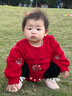 溫蔓爾嬰兒衣服秋冬季分體男寶女寶加絨加厚套裝小童公主風(fēng)衛(wèi)衣兩件套03 Q66 淺灰色 M127 套裝 一體絨 90 建議身高80-90 曬單實(shí)拍圖