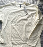 adidas假兩件純棉寬松圓領(lǐng)長(cháng)袖T恤男裝秋季阿迪達斯官方輕運動(dòng) 漢玉白 L 曬單實(shí)拍圖