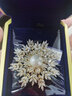 紀詩(shī)哲（GIEVSZHE）小香風(fēng)雪花胸針高檔女胸花胸針奢侈高端品牌214情人節禮物送女友 復古雪花胸針（金色） 曬單實(shí)拍圖