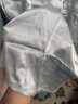 金三塔商場同款真絲睡衣女兩件套100%桑蠶絲寬松情侶絲綢睡衣套七夕禮物 柔紫色 M 曬單實拍圖