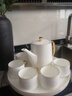 漢茗歐式耐高溫茶具套裝景德鎮陶瓷水具茶壺客廳家用喬遷送禮杯子套裝 【8件套/帶可旋轉托盤(pán)】禮盒裝 曬單實(shí)拍圖