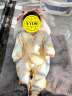 童泰宝宝马甲秋冬季夹棉婴儿上衣儿童衣服男童坎肩女童加厚背心 黄色 73cm 实拍图