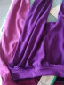 恒源祥秋裤女纯棉中老年高腰保暖线裤打底衬裤棉毛裤 豆沙红+紫色 XL 实拍图